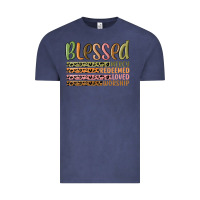 Vintage Denim retro blessed redeemed quotes Vintage Tee - MaliasSmallBusiness