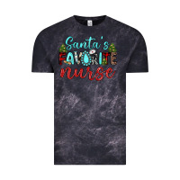 Cloud Black santa s favorite nurse Vintage Tee - JahusDesignShop