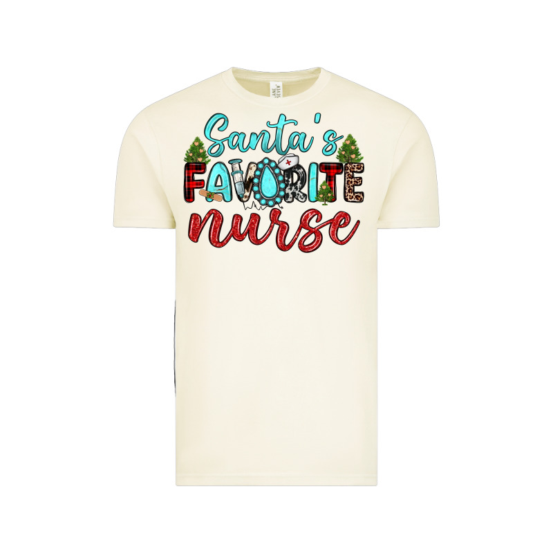 Santa S Favorite Nurse Vintage Tee by JahusDesignShop | Teevron