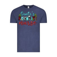 Vintage Denim santa s favorite nurse Vintage Tee - JahusDesignShop