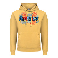 Vintage Mustard America Vintage Hoodie - MaliasSmallBusiness