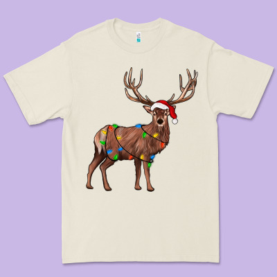 Reindeer Premium Tee Designed By Jahusdesignshop