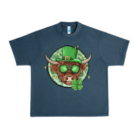 Midnight Navy st. patrick's day heifer Urban Heavy Tee - MaliasSmallBusiness