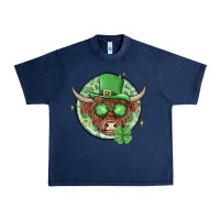 Navy st. patrick's day heifer Urban Heavy Tee - MaliasSmallBusiness