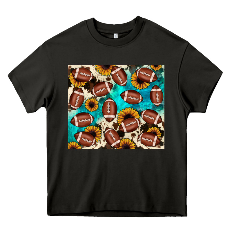Football Turquoise Sunflower Heavy Core Tee by JahusDesignShop | Teevron