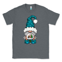 Charcoal Heather winter gnome with snow globe Classic Tee - NancyCooperArtShop