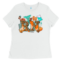 White rn registered nurse Ladies Tee - AdoDesignShop