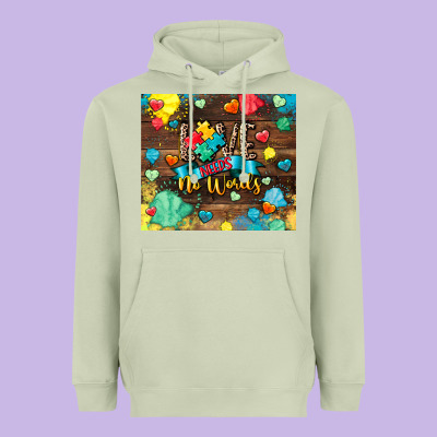 Love Needs No Words Heavyweight Hoodie Designed By Cowgirlartshop