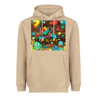 Mushroom love needs no words Heavyweight Hoodie - CowGirlArtShop