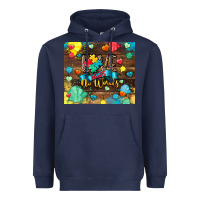 Navy love needs no words Heavyweight Hoodie - CowGirlArtShop