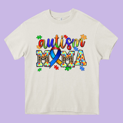 Autism Mama Heavy Core Tee Designed By Adodesignshop