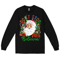 Black Don't stop believin' Long Sleeve Tee - NancyCooperArtShop