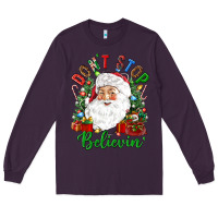 Plum Don't stop believin' Long Sleeve Tee - NancyCooperArtShop
