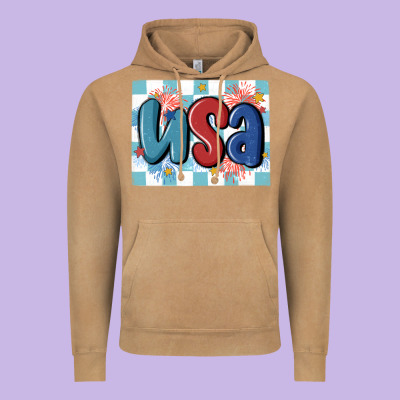Usa Retro Vintage Hoodie Designed By Maliassmallbusiness