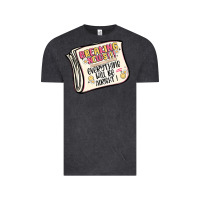 Vintage Black breaking news everything will be alright Vintage Tee - MaliasSmallBusiness
