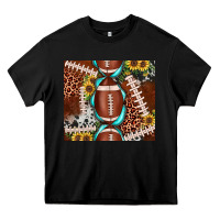 Football Leopard Gemstone Sunflower Tumbler3 Heavy Core Tee | Teevron