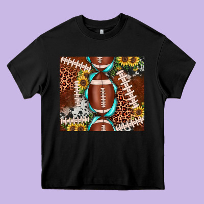 Football Leopard Gemstone Sunflower Tumbler3 Heavy Core Tee Designed By Jahusdesignshop