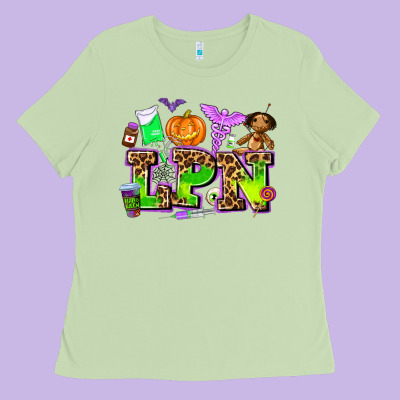 Lpn Halloween Nurse With Ladies Tee Designed By Adodesignshop