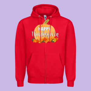 Happy Thanksgiving Zipper Hoodie Designed By Bettercallsaul