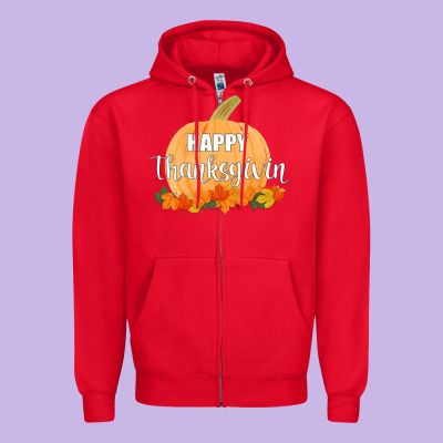 Happy Thanksgiving Zipper Hoodie Designed By Bettercallsaul