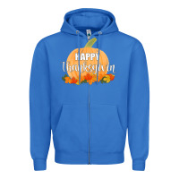 True Royal Happy Thanksgiving Zipper Hoodie - Bettercallsaul