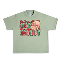 Oil Green don't go bacon my heart Urban Heavy Tee - MaliasSmallBusiness