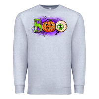 Heather Grey boo Premium Sweatshirt - CowGirlArtShop