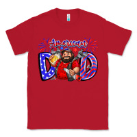 Red american dod Classic Tee - CowhideDigitalArt