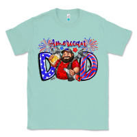 Seafoam american dod Classic Tee - CowhideDigitalArt