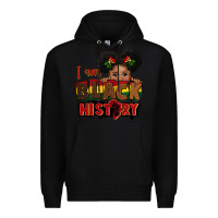 Black i am black history black girl peekaboo juneteenth Premium Hoodie - CowGirlArtShop