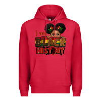 Cardinal i am black history black girl peekaboo juneteenth Premium Hoodie - CowGirlArtShop