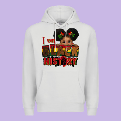 I Am Black History Black Girl Peekaboo Juneteenth Premium Hoodie Designed By Cowgirlartshop