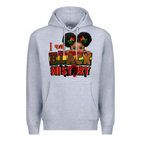 Heather Grey i am black history black girl peekaboo juneteenth Premium Hoodie - CowGirlArtShop