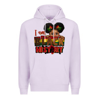 Lilac i am black history black girl peekaboo juneteenth Premium Hoodie - CowGirlArtShop