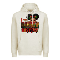 Oatmeal Heather i am black history black girl peekaboo juneteenth Premium Hoodie - CowGirlArtShop