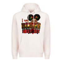 Pale Pink i am black history black girl peekaboo juneteenth Premium Hoodie - CowGirlArtShop