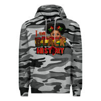 Slate Camo i am black history black girl peekaboo juneteenth Premium Hoodie - CowGirlArtShop