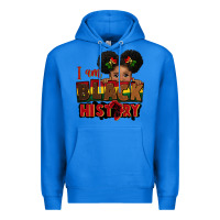 True Royal i am black history black girl peekaboo juneteenth Premium Hoodie - CowGirlArtShop