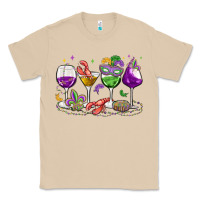 Mushroom mardi gras wine glasses Classic Tee - MaliasSmallBusiness