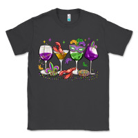 Smoke mardi gras wine glasses Classic Tee - MaliasSmallBusiness