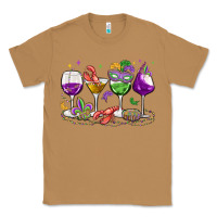 Toasted Coconut mardi gras wine glasses Classic Tee - MaliasSmallBusiness