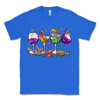 True Royal mardi gras wine glasses Classic Tee - MaliasSmallBusiness