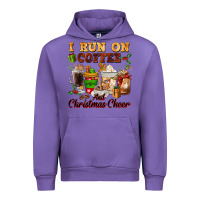 Tulip i run on coffee and christmas cheer Urban Hoodie - FaDigitalArtStudio