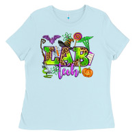 Baby Blue lab tech halloween Ladies Tee - AdoDesignShop