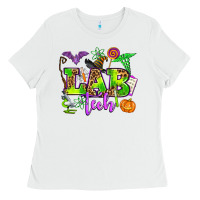 White lab tech halloween Ladies Tee - AdoDesignShop