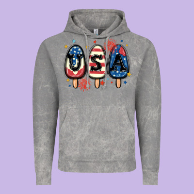 Usa Popsicles Vintage Hoodie Designed By Maliassmallbusiness