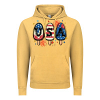 Vintage Mustard usa popsicles Vintage Hoodie - MaliasSmallBusiness