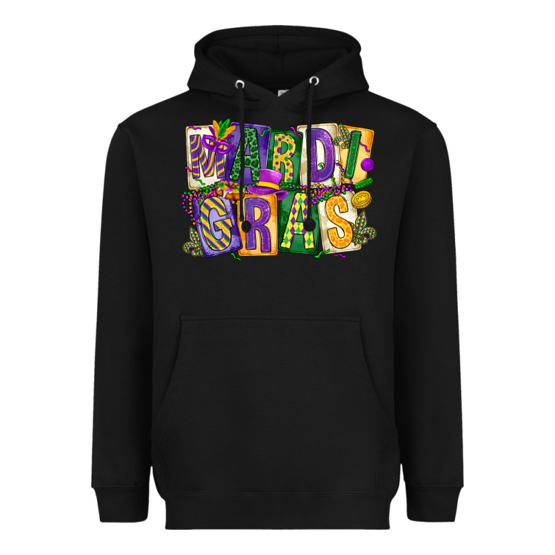 Mardi  Gras Heavyweight Hoodie by CowGirlArtShop | Teevron