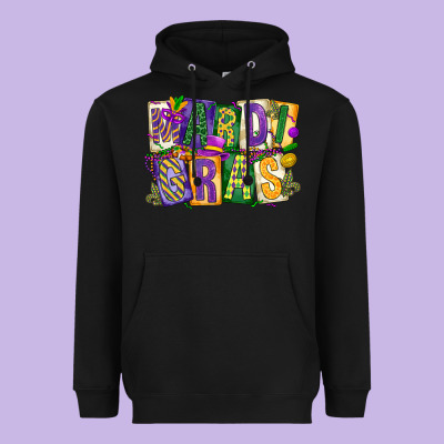 Mardi  Gras Heavyweight Hoodie Designed By Cowgirlartshop