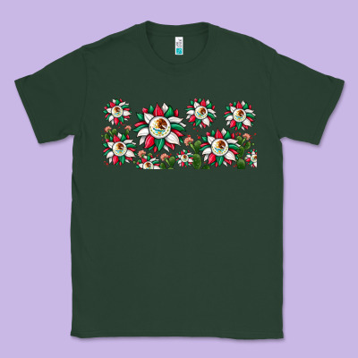 Mexican Flag Sunflower Classic Tee Designed By Jahusdesignshop